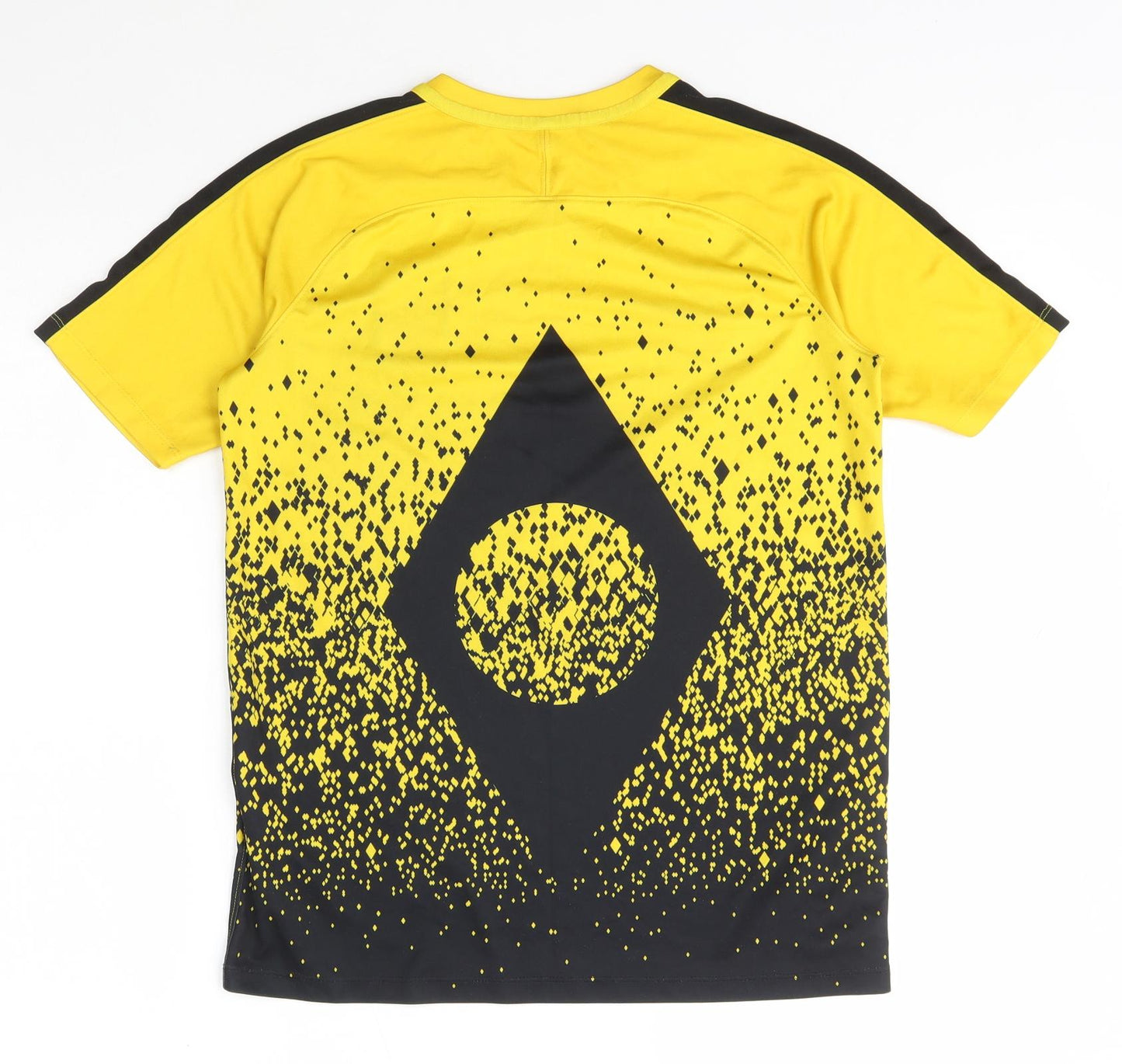 Dri-Fit Boys Yellow  Polyester Basic T-Shirt Size XL Crew Neck Pullover