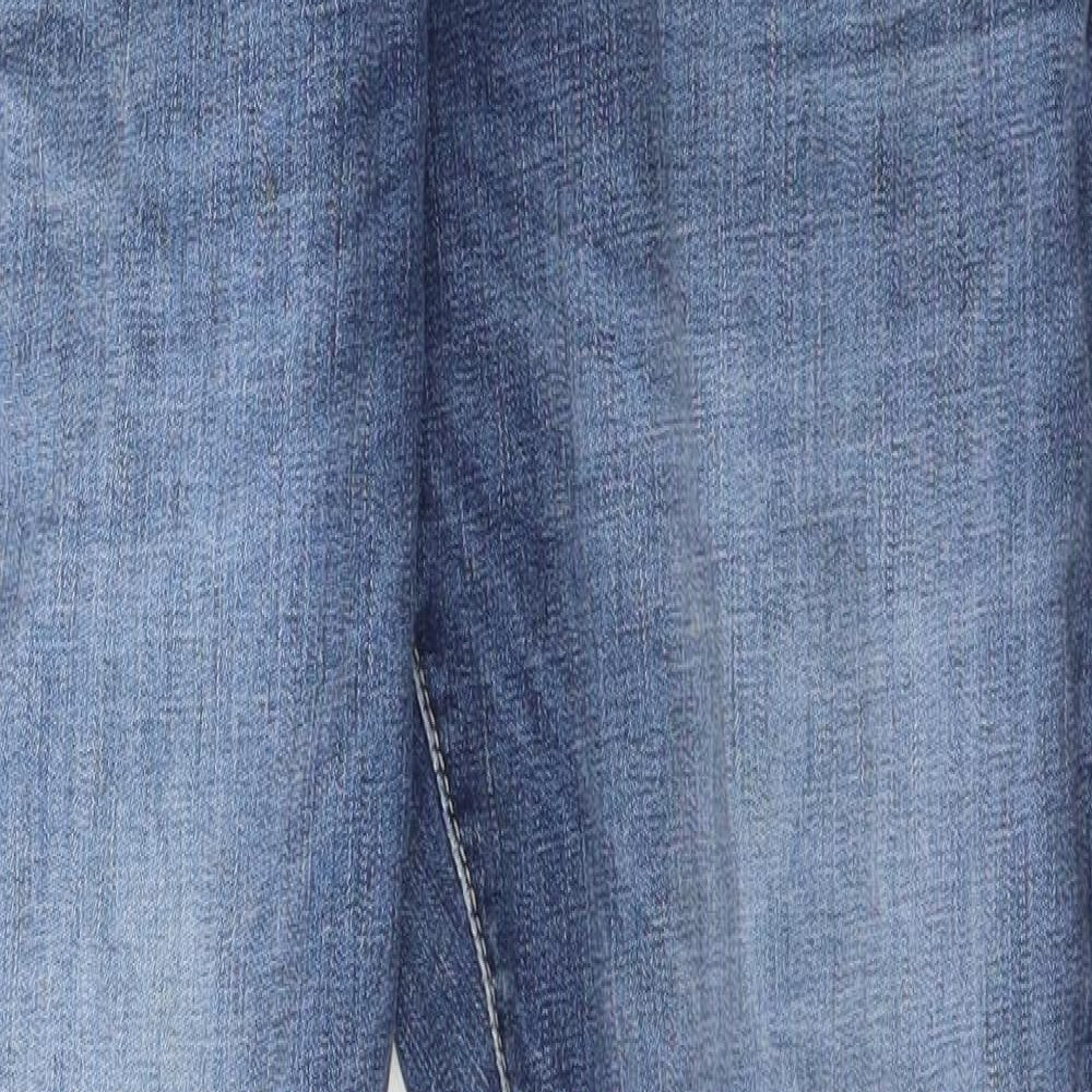 JACK & JONES Mens Blue  Cotton Skinny Jeans Size 34 L29 in Slim Button