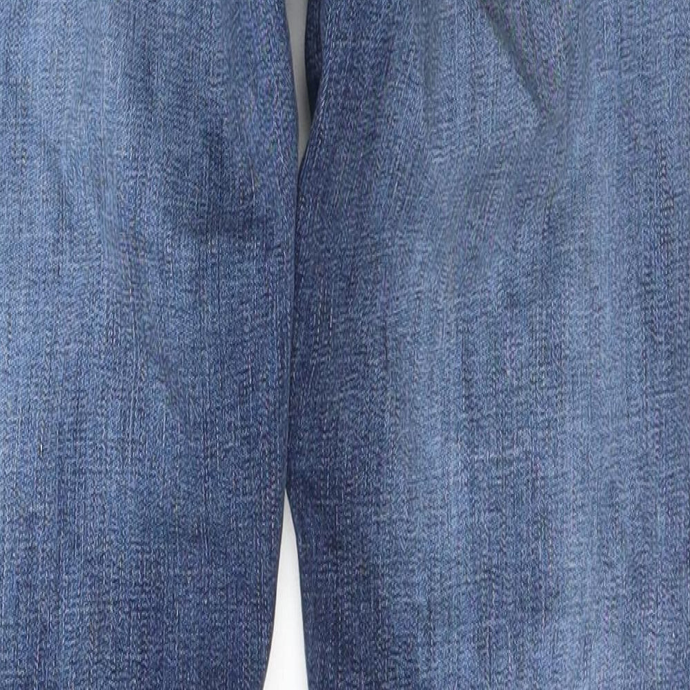 JACK & JONES Mens Blue  Cotton Skinny Jeans Size 34 L29 in Slim Button