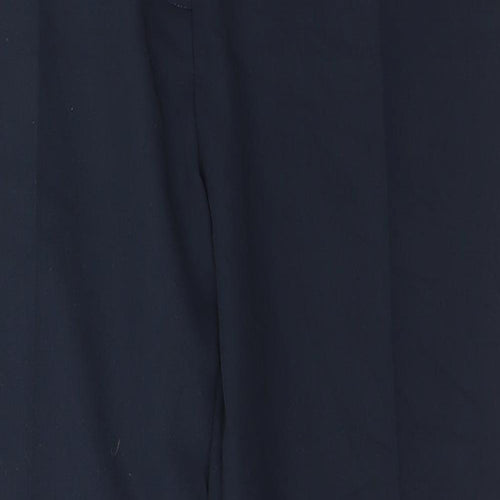 Atmosphere Womens Blue  Polyester Carrot Trousers Size 12 L26 in Regular Hook & Eye