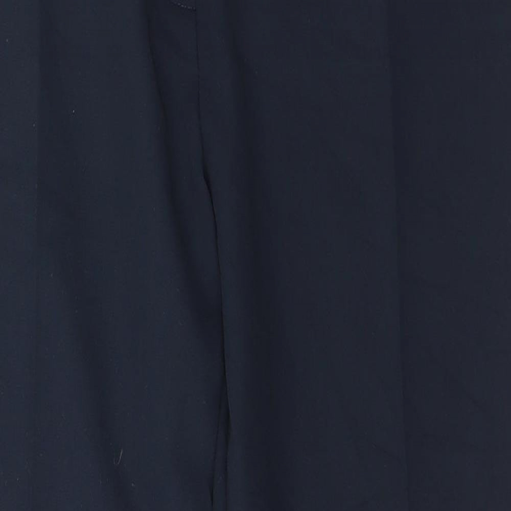 Atmosphere Womens Blue  Polyester Carrot Trousers Size 12 L26 in Regular Hook & Eye
