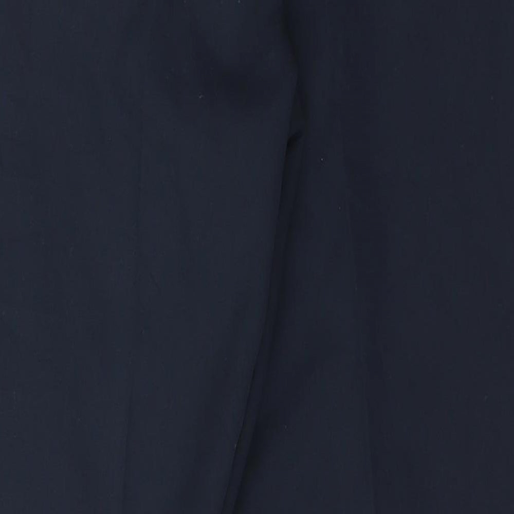 Atmosphere Womens Blue  Polyester Carrot Trousers Size 12 L26 in Regular Hook & Eye