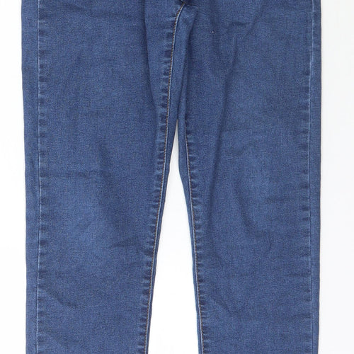 Denim & Co. Womens Blue  Cotton Jegging Jeans Size 12 L29 in Slim Buckle