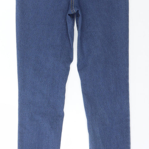 Denim & Co. Womens Blue  Cotton Jegging Jeans Size 12 L29 in Regular Button