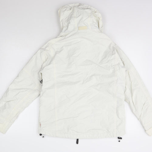 Per Una Womens White   Rain Coat Coat Size S  Zip