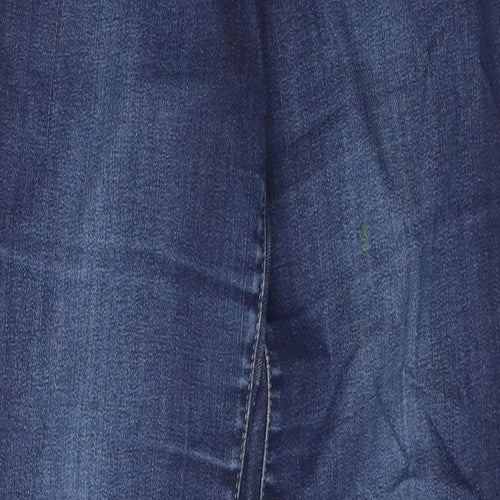 NEXT Womens Black  Cotton Straight Jeans Size 14 L29 in Regular Zip