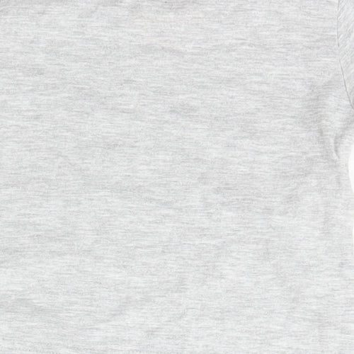 Mothercare Baby Grey  Cotton Basic T-Shirt Size 9-12 Months Crew Neck Pullover
