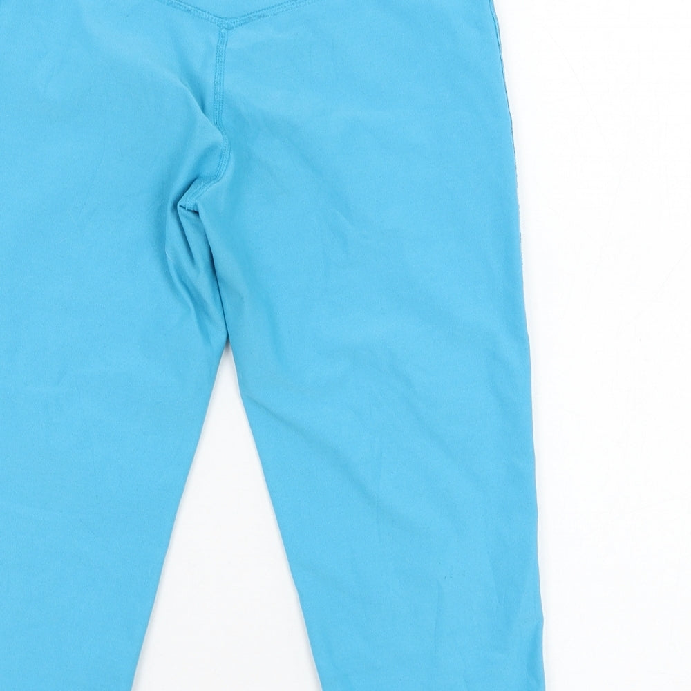 Nike Girls Blue  Polyester Compression Shorts Size 10-11 Years  Regular