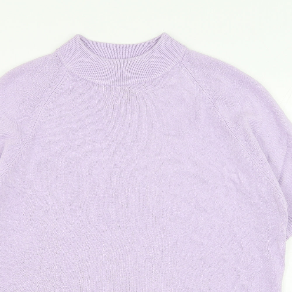 Berkertex Womens Purple Round Neck  Acrylic Pullover Jumper Size 20