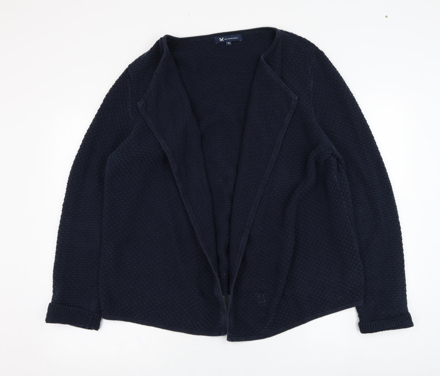 Crew Clothing Womens Blue Round Neck  Cotton Pullover Jumper Size XL