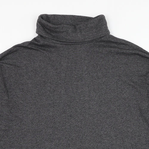 New Look Womens Grey Roll Neck  Polyester Pullover Jumper Size 8
