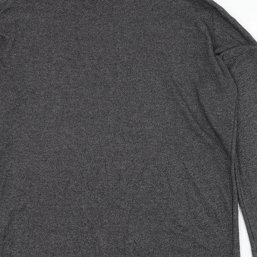 New Look Womens Grey Roll Neck  Polyester Pullover Jumper Size 8