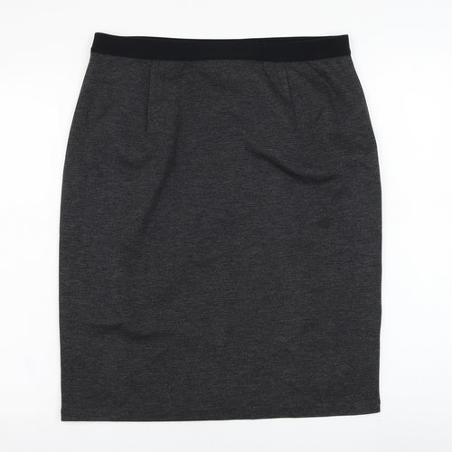 Gerry Weber Womens Grey  Viscose Skater Skirt Size 34 in  Regular