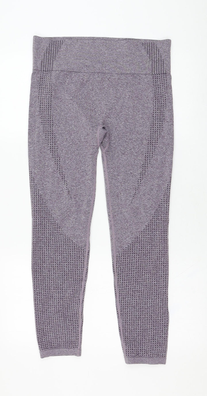 Dunnes Stores Womens Purple  Nylon Compression Leggings Size XL L26 in Regular Pullover