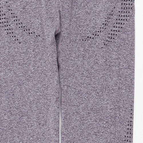 Dunnes Stores Womens Purple  Nylon Compression Leggings Size XL L26 in Regular Pullover