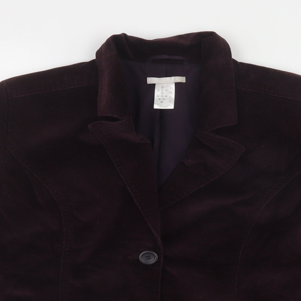 Preworn Womens Purple   Jacket Blazer Size 10