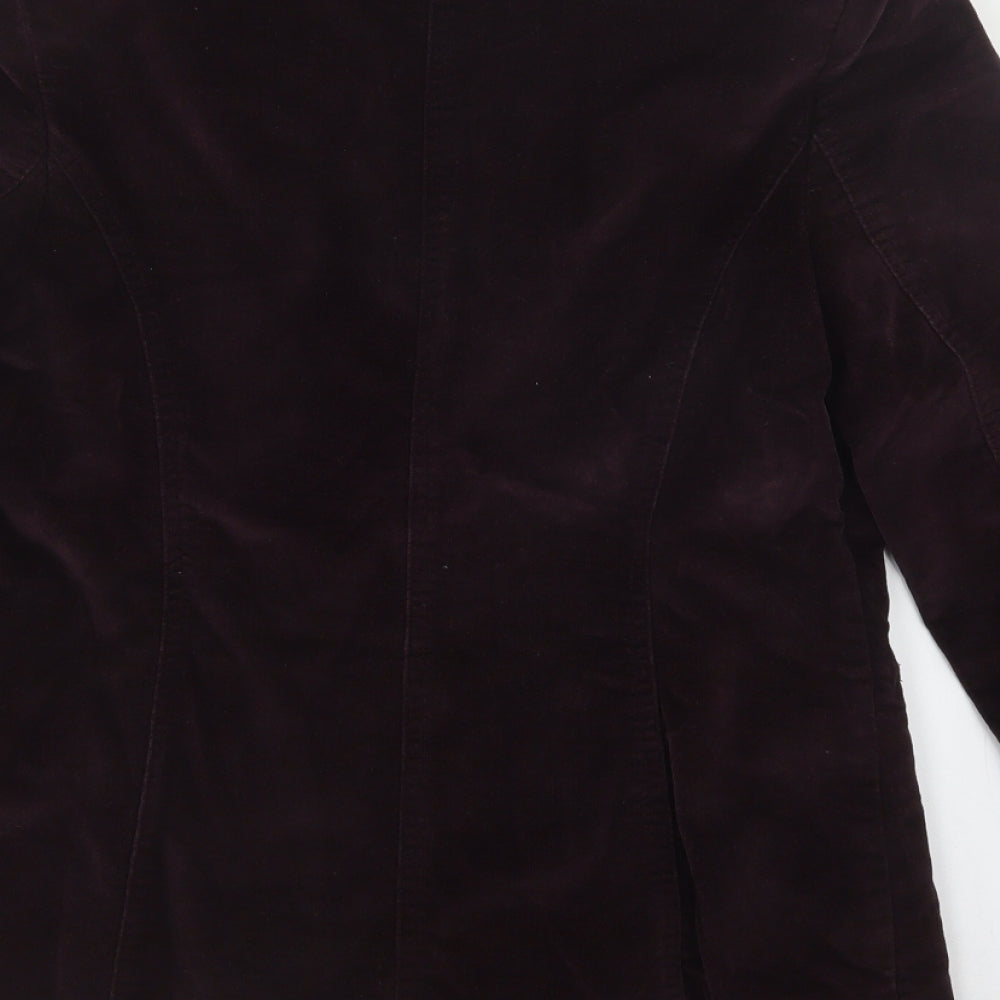 Preworn Womens Purple   Jacket Blazer Size 10