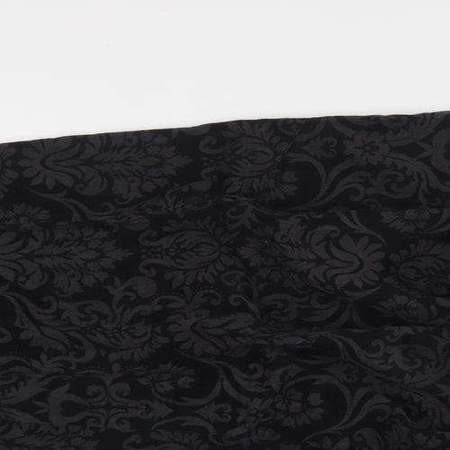 Per Una Womens Black Floral Cotton Maxi Skirt Size 10