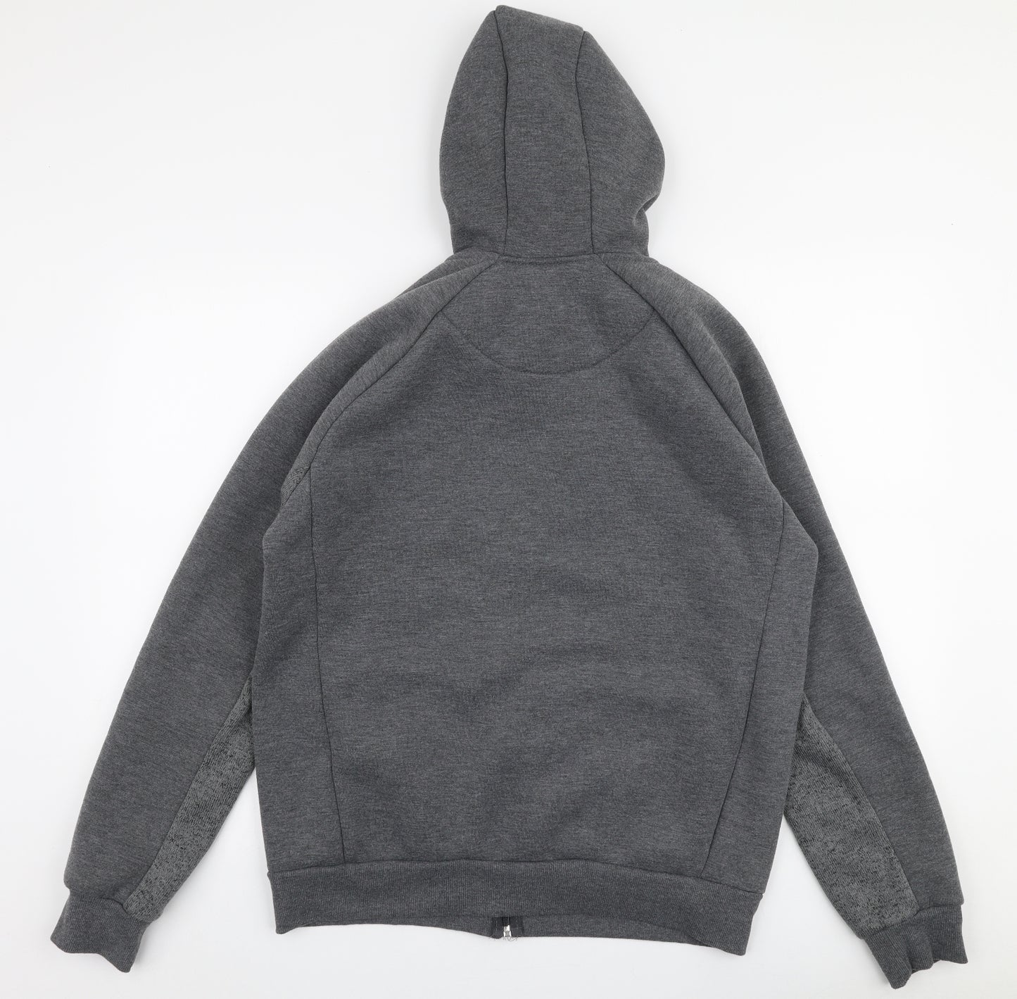 Primark Mens Grey  Polyester Full Zip Hoodie Size L