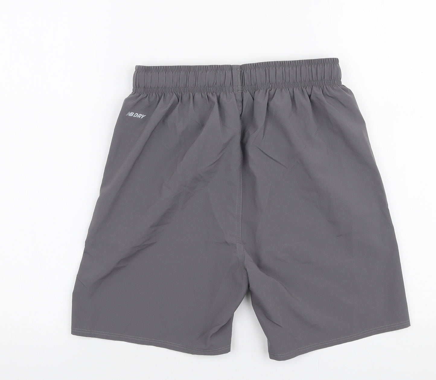 New Balance Boys Grey  Polyester Sweat Shorts Size XL  Regular Drawstring - Liverpool FC