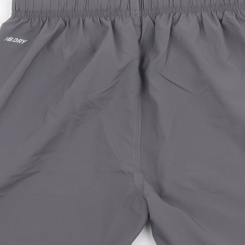 New Balance Boys Grey  Polyester Sweat Shorts Size XL  Regular Drawstring - Liverpool FC