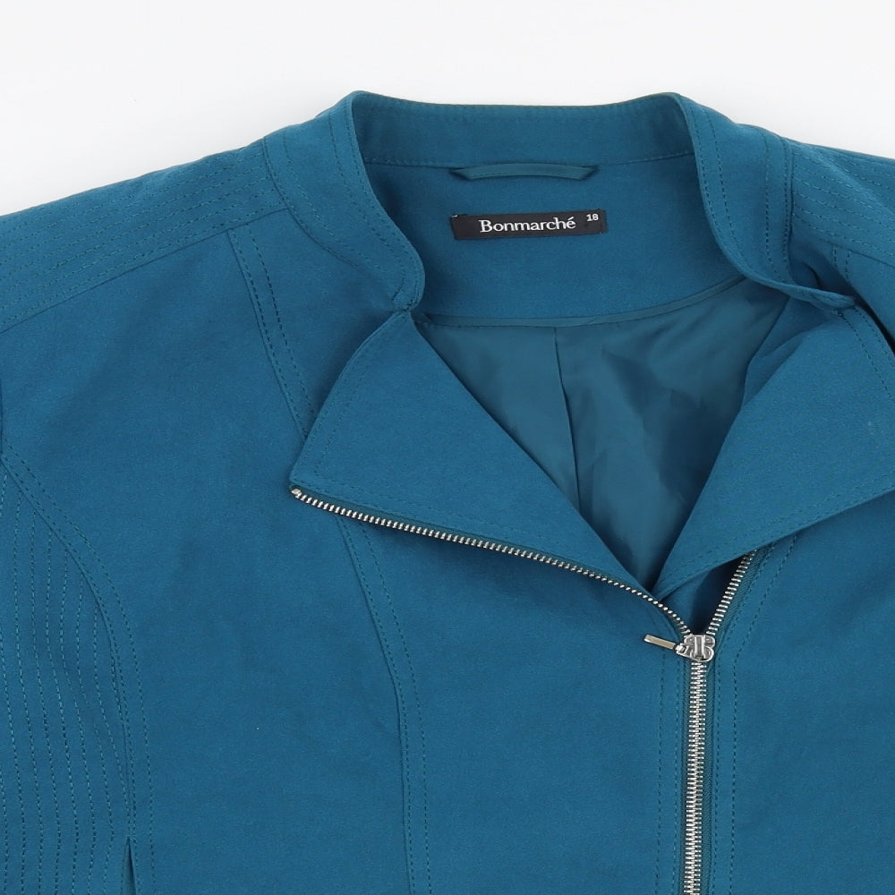 Bonmarche Womens Blue   Jacket  Size 18  Zip