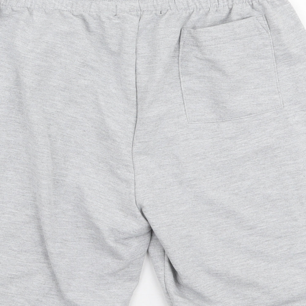 Dunnes Stores Mens Grey  Cotton Sweat Shorts Size XS L7 in Regular Drawstring