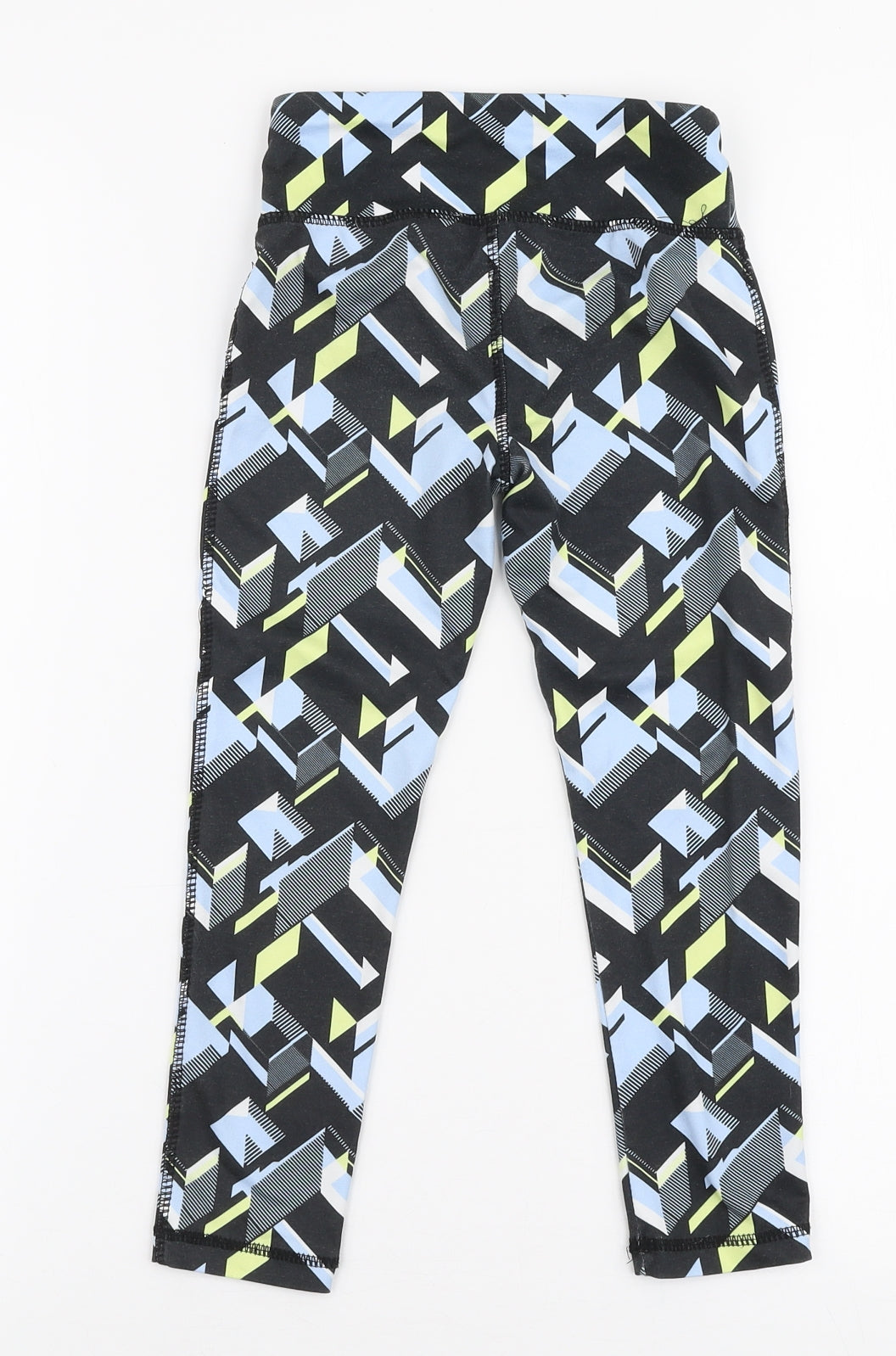 Dunnes Stores Girls Multicoloured Geometric Polyester Jogger Trousers Size 4-5 Years  Slim Pullover - Leggings