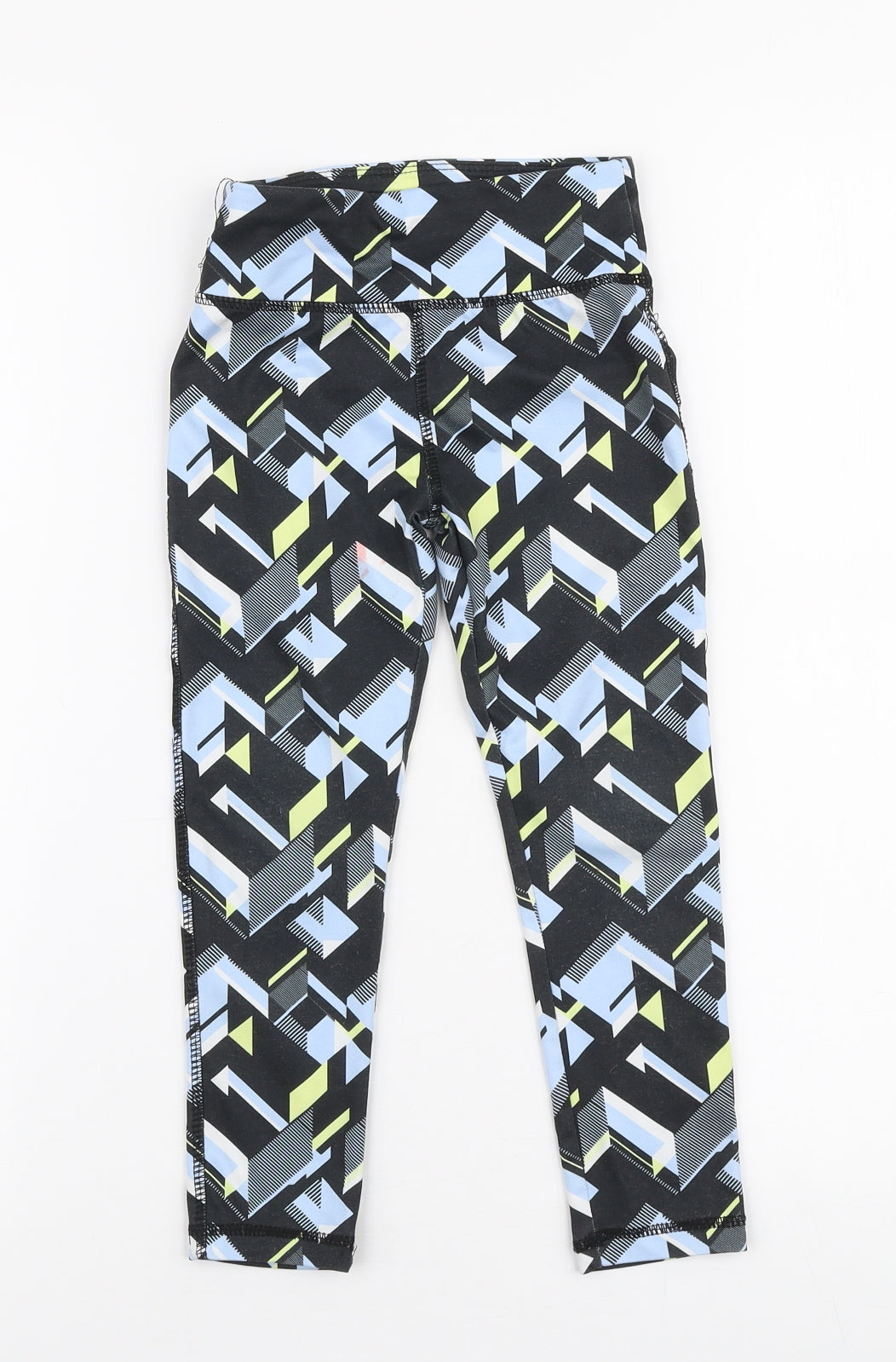 Dunnes Stores Girls Multicoloured Geometric Polyester Jogger Trousers Size 4-5 Years  Slim Pullover - Leggings