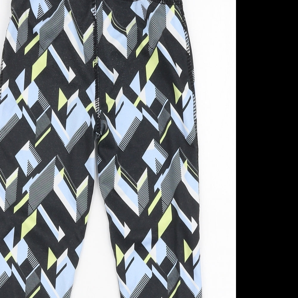 Dunnes Stores Girls Multicoloured Geometric Polyester Jogger Trousers Size 4-5 Years  Slim Pullover - Leggings