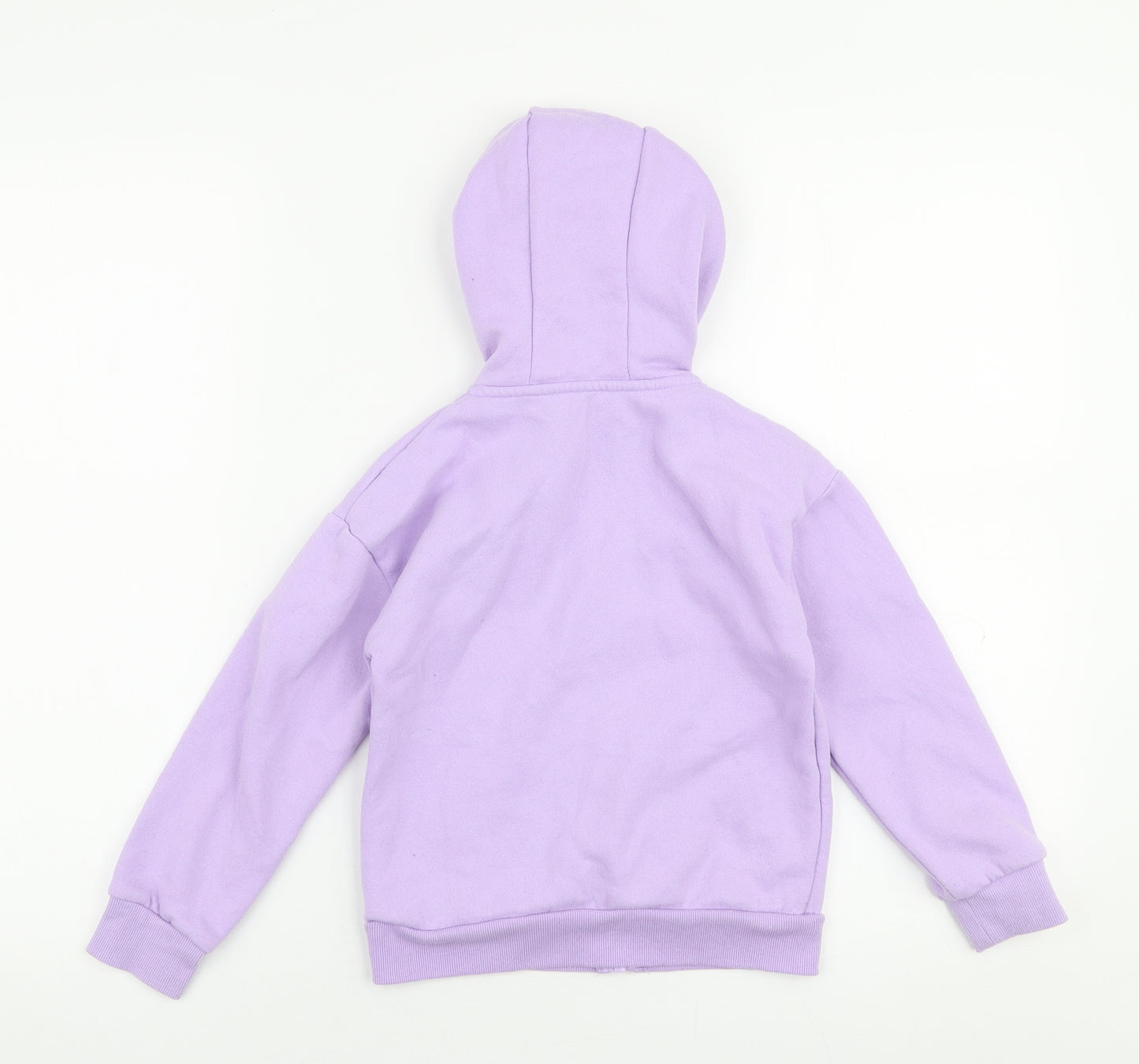 Dunnes Stores Girls Purple  Polyester Full Zip Hoodie Size 7-8 Years  Zip