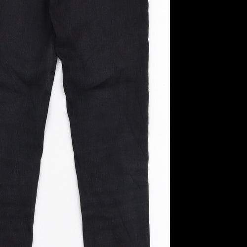 Denim Co Womens Black  Cotton Skinny Jeans Size 12 L27 in Slim Zip