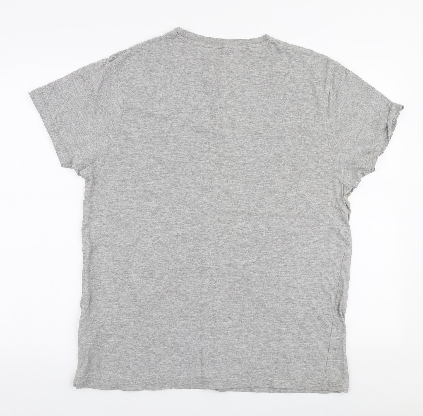 Trespass Mens Grey  Polyester  T-Shirt Size L Round Neck  - Mountain