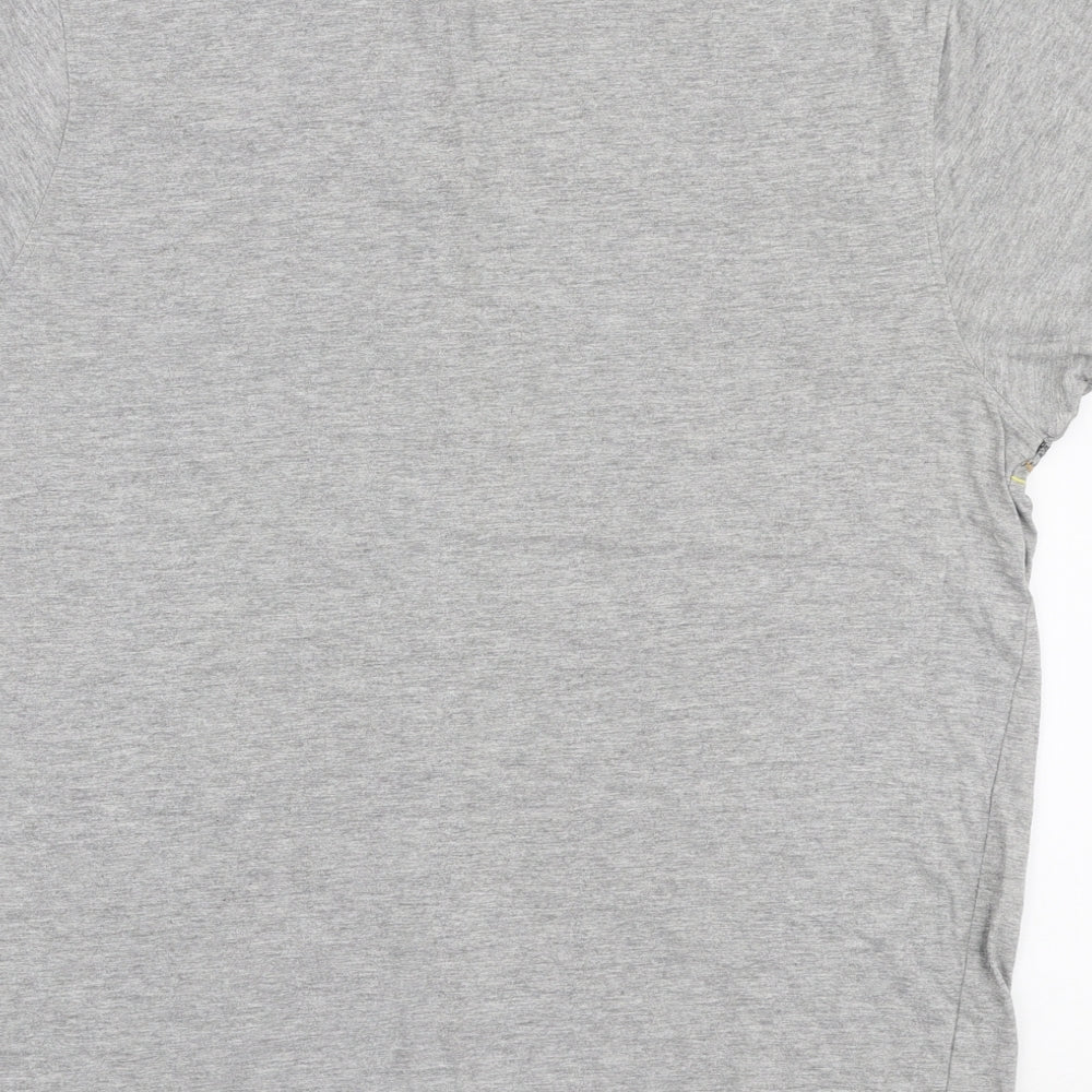 Trespass Mens Grey  Polyester  T-Shirt Size L Round Neck  - Mountain