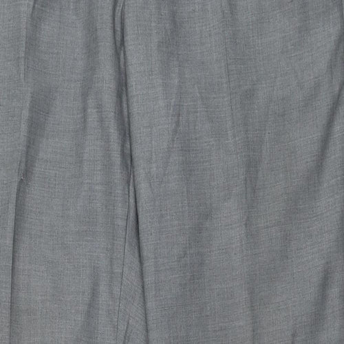 Butler and Webb Mens Grey  Polyester Trousers  Size 34 in L31 in Regular Zip