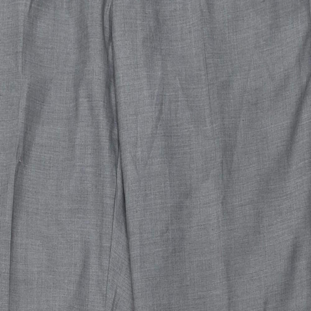 Butler and Webb Mens Grey  Polyester Trousers  Size 34 in L31 in Regular Zip