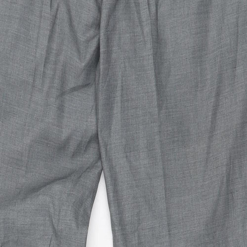 Butler and Webb Mens Grey  Polyester Trousers  Size 34 in L31 in Regular Zip