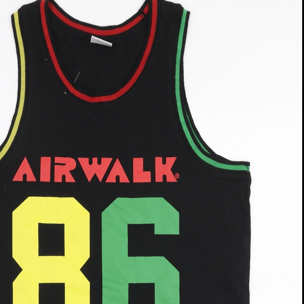 AIRWALK Mens Multicoloured  Cotton  T-Shirt Size XL Round Neck