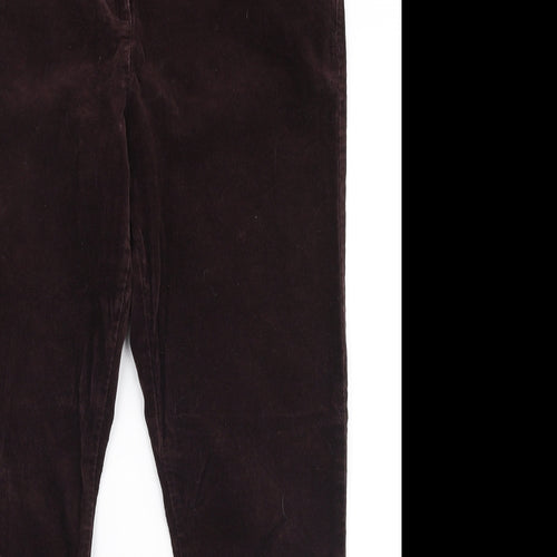 Marks and Spencer Womens Red  Cotton Jegging Jeans Size 14 L27 in Regular Zip