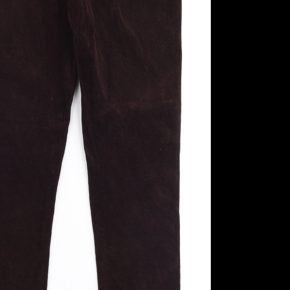 Marks and Spencer Womens Red  Cotton Jegging Jeans Size 14 L27 in Regular Zip