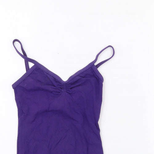 Roch Valley Girls Purple  Cotton Leotard One-Piece Size 9-10 Years