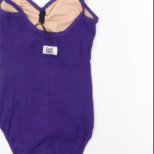 Roch Valley Girls Purple  Cotton Leotard One-Piece Size 9-10 Years