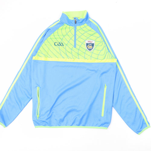 Masita Boys Blue High Neck  Polyester Pullover Jumper Size 10 Years  Zip