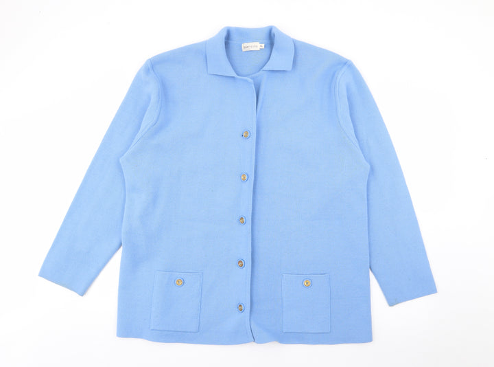 Bonmarché Womens Blue Jacket Size XL Button