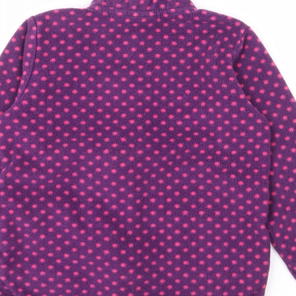 Lupily Girls Purple Polka Dot  Jacket  Size 2-3 Years  Zip