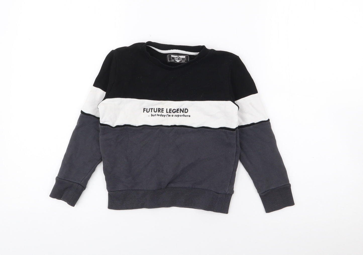 NEXT Boys Grey  Cotton Pullover Sweatshirt Size 3-4 Years