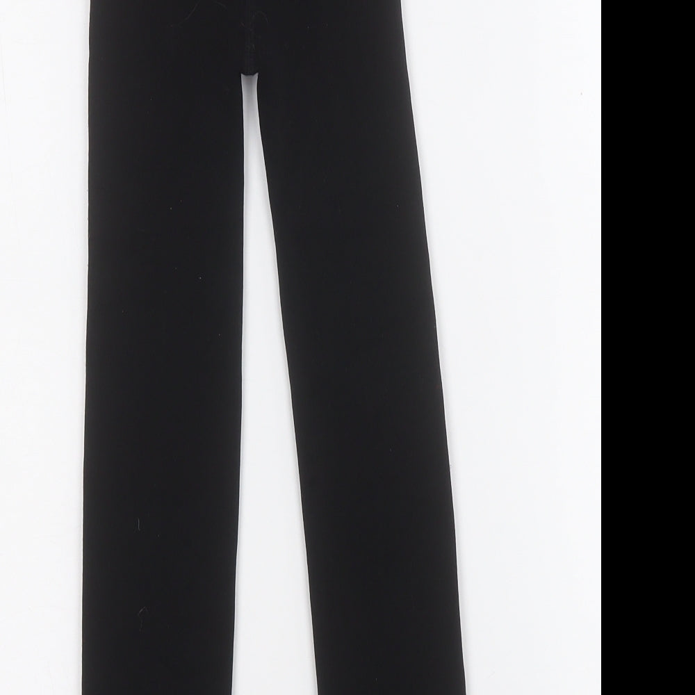 Primark Girls Black  Polyester Jegging Trousers Size 11-12 Years  Regular