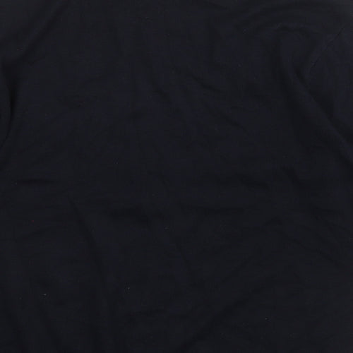 RUSSELL COLLECTION Mens Blue V-Neck  Cotton Pullover Jumper Size M