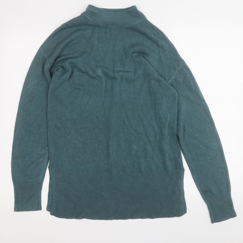 Papaya Womens Blue Round Neck  Acrylic Pullover Jumper Size 12