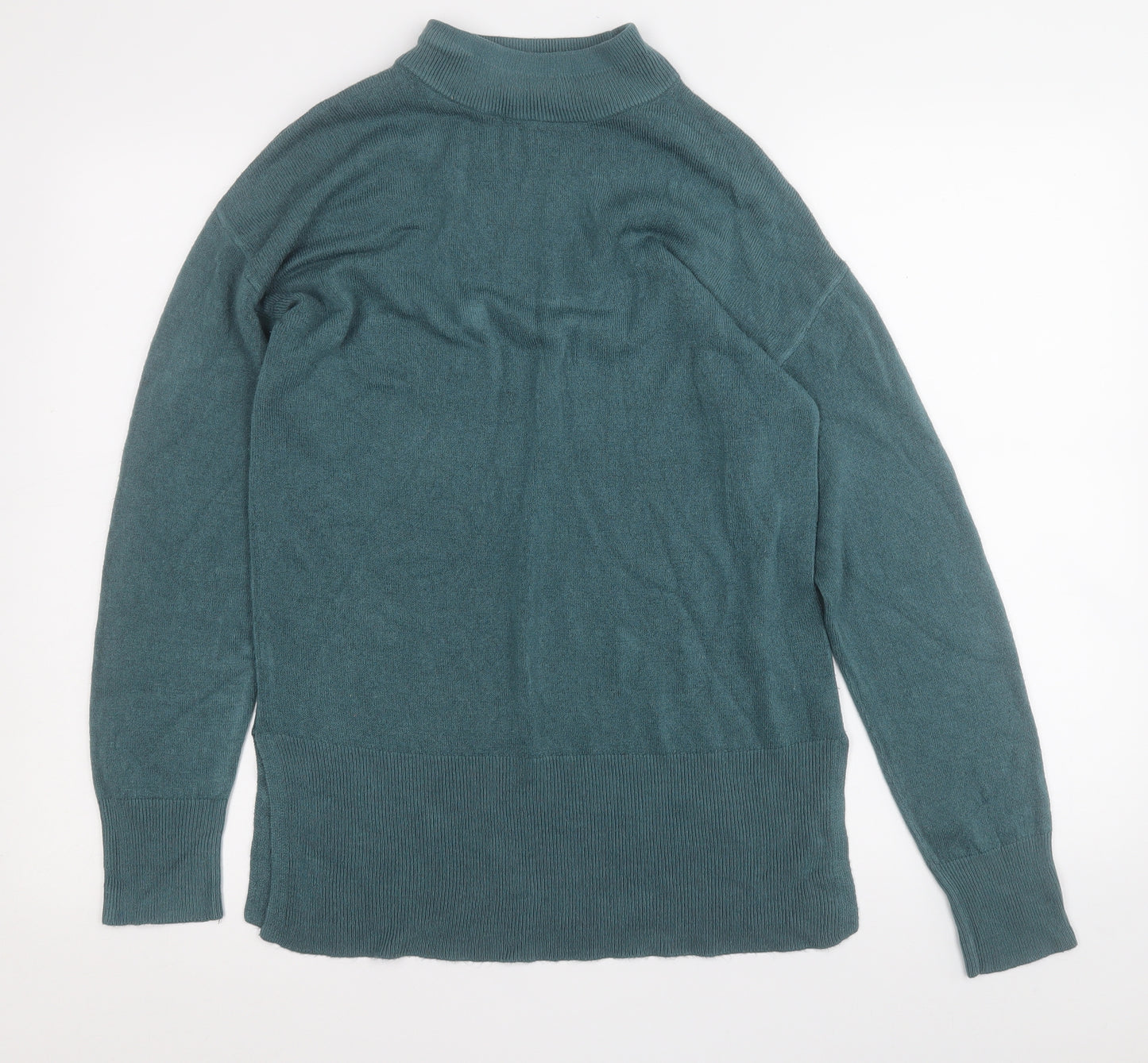 Papaya Womens Blue Round Neck  Acrylic Pullover Jumper Size 12